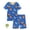 Deep Blue, variant on Pajamas for Toddler Viscose from Bamboo Boys Snug Fit Pajamas Kids Short Sleeve Graphic Top & Pj Pants Breathable Sleepwear Sets, Blue, 6T