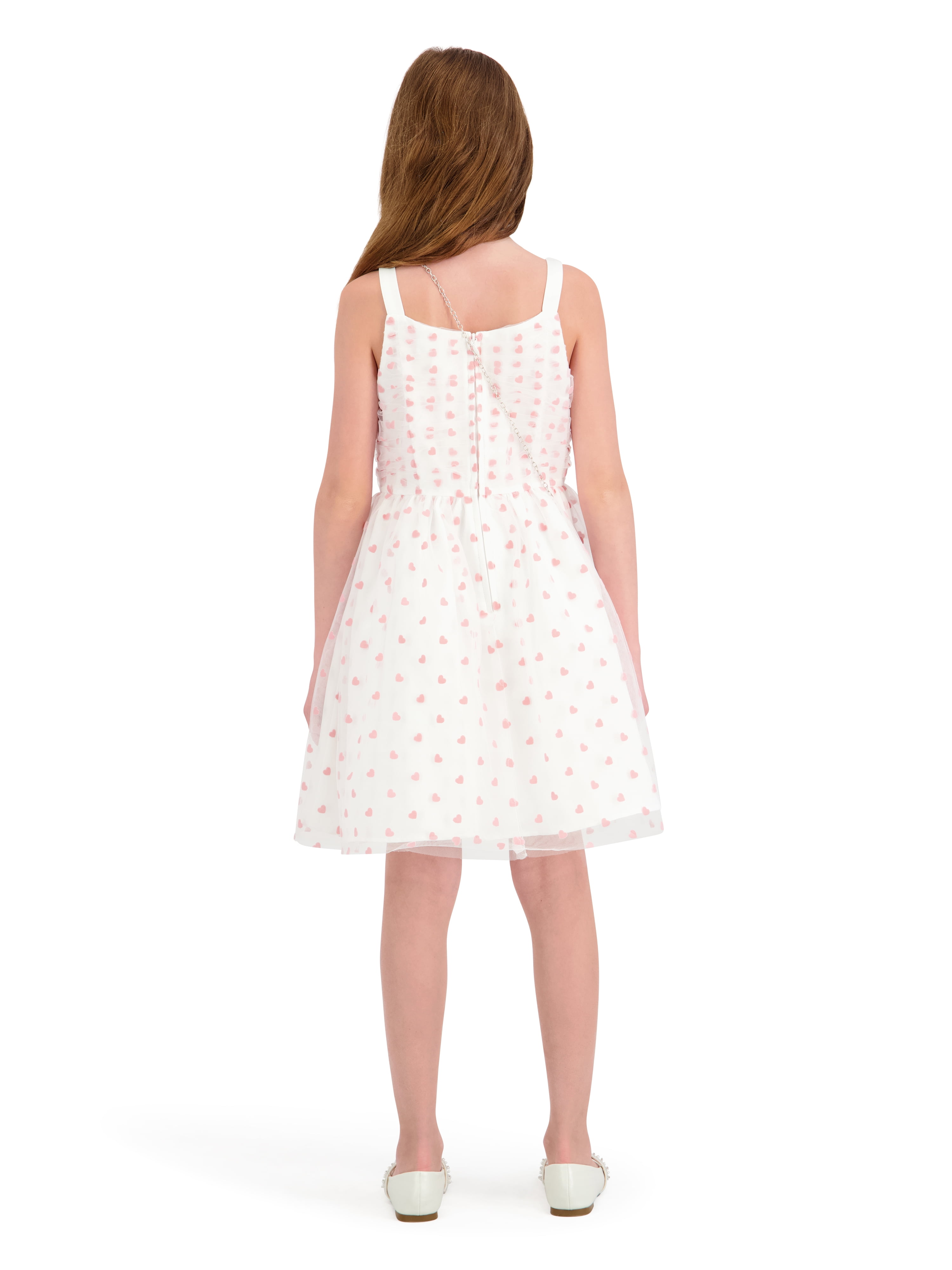 Kensie Girl Valentines Day Dress with Heart Bag, Sizes 4-12