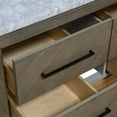 thumbnail image 2 of Avery 42" Bathroom Vanity with Gray Oak Cabinet and Carrara Marble Top, 2 of 7