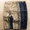 thumbnail image 4 of Pantalones de hombre multibolsillos pantalones cargo casuales para hombres spandex con 2025 nuevos pantalones de nailon ropa de trabajo caqui multibolsillos algodón, 4 of 5