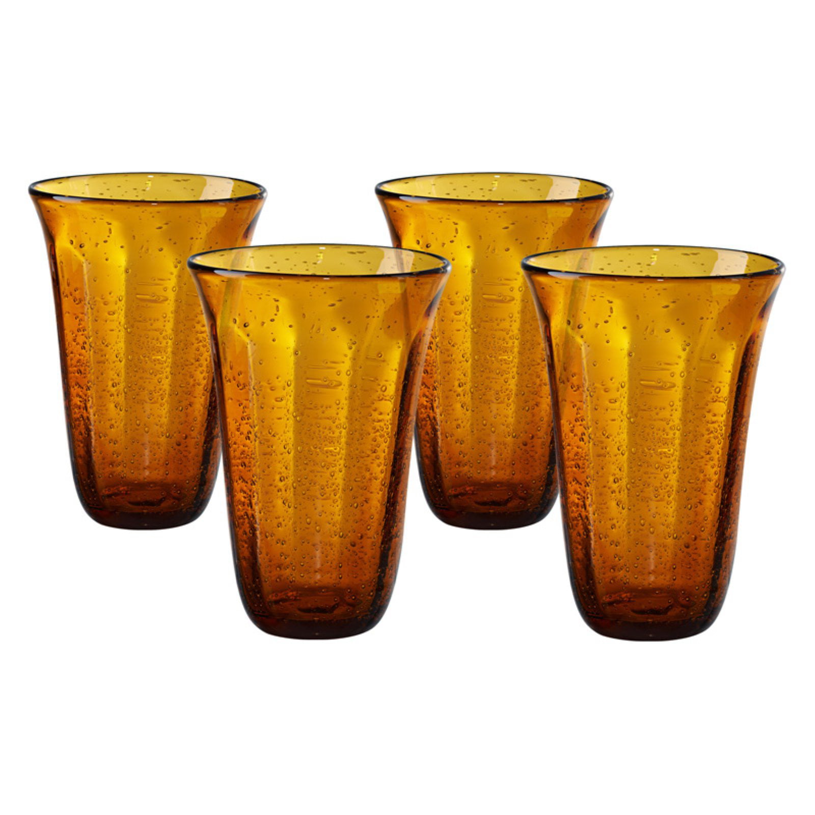 Recycled Green Drink glasses 4 Assorted American Recreations Ice Cold Highball Set of four 