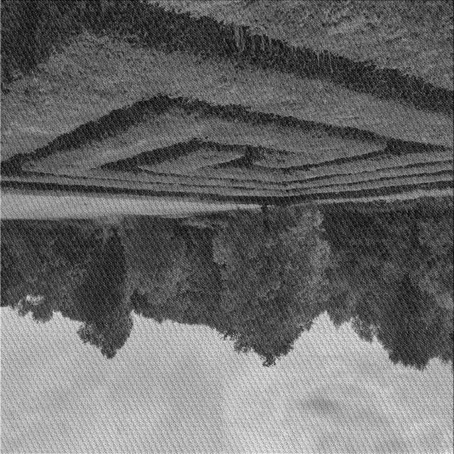 Ahgly Tapis d'Intérieur Lavable en Machine Carré Transitionnel Gris Foncé Noir, 7 Pieds Carré