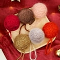 thumbnail image 3 of 6 PCS Handmade Knitted Yarn Ball Ornaments - Christmas Tree Decor, Holiday Gift, Crochet Knitting Supplies & Cozy Home Decoration, 3 of 4
