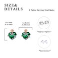 thumbnail image 4 of Christmas Earrings Gifts Rose Crystal Stud Earring Love Jewelry for Mom Daughter, 4 of 5