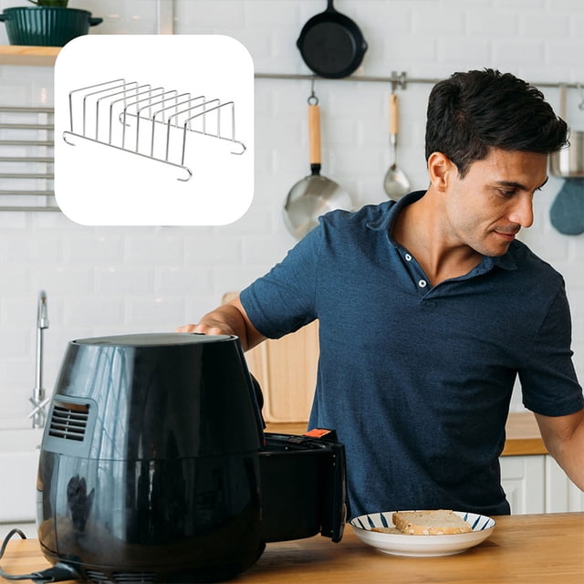 UPOUART Air Fryer Grilling Rack Electric Fryer Toast Rack with Heat Resistance for Kitchen Use 1Pack