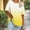 Shirts-351Yellow, variant on Gamivast Short Sleeve Tops for Women Gradient Print Loose Fit Crew Neck Basic Tees Trendy Ombre Design Casual Summer Daily Vacation Outfits
