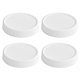 thumbnail image 1 of Tapas reutilizables para tarros de conserva de boca ancha de 70 mm, 4 unidades, a prueba de fugas, aptas para lavavajillas, de grado alimenticio, con sellado superior., 1 of 8