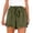 Green, variant on Women's Fashion Versatile Double Layer Corset Lace Up Casual Shorts Black XXL