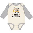 thumbnail image 3 of Inktastic Little Brother Construction Truck Boys Boys Long Sleeve Baby Bodysuit, 3 of 5