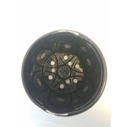 Landmark 4 x 3.5 Round Black Plastic Plant Pot - 100 Count