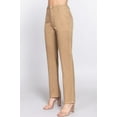 thumbnail image 3 of Women's Casual Straight Fit Twill Long Pants, 3 of 4