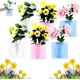 thumbnail image 1 of Adhesivo mágico de silicona para florero, florero de silicona reutilizable y extraíble, adhesivo autoadhesivo para montaje en pared para decoración del hogar y la oficina, regalo ideal (6 piezas-D), 1 of 6