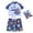 Dark Blue, variant on YDFCWXW Baby Boys Toddler Rash Guard Swimsuits with Swim Trunk Short Sleeve Swimwear Sets 18M-6 T (Light Blue, 18-24 Months)