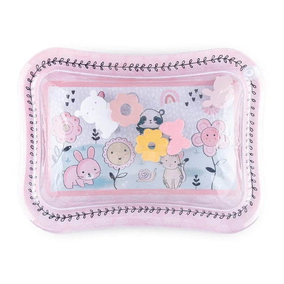 The Peanutshell Tummy Time Water Play Mat for Baby Girls | Inflatable Sensory Development Toy & Tummy Time Mat