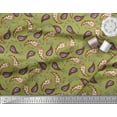 thumbnail image 2 of Soimoi Cotton Duck Fabric Leaves & Floral Paisley Print Fabric by The Yard 42 Inch Wide, 2 of 3