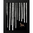 thumbnail image 2 of Straatsma, Leah 15x18 Black Modern Framed Museum Art Print Titled - Deer In Birch Woods, 2 of 5