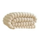 thumbnail image 1 of Manta de franela color leche liso | Manta suave de microfibra para sofá, cama o sillón | Manta cálida y transpirable para siestas en la sala de estar, 1 of 2