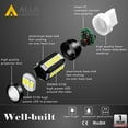 thumbnail image 5 of Alla Lighting 2800lm T20 7440 7443 LED Bulbs, White Reverse Lights/Turn Signal Lights/Brake Lights Tail/DRL Lights 7444 7443LL 7441 W21W 6000K Xenon Xtreme Super Bright 12V 5730 33-SMD Upgrade, 5 of 9