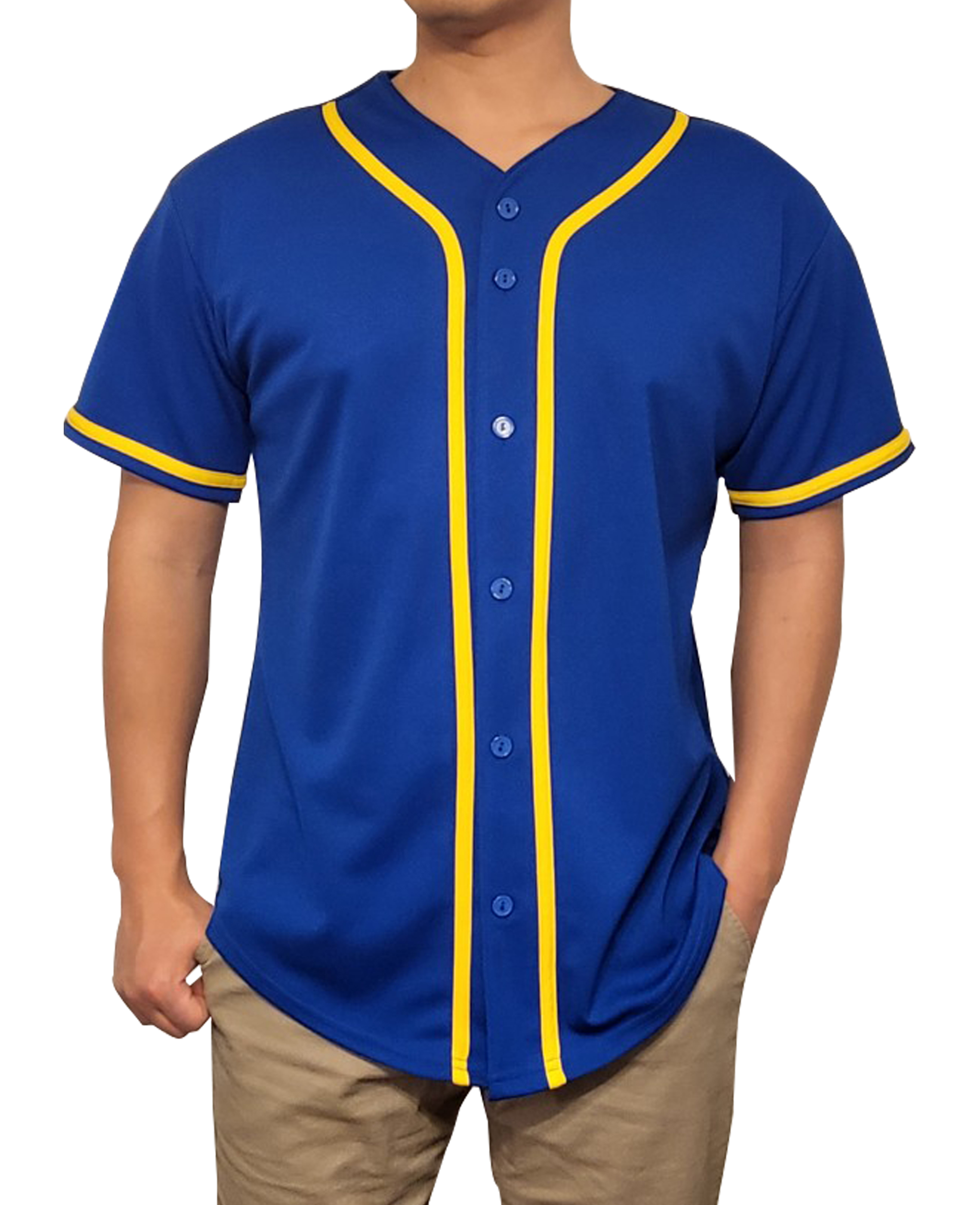 Lappel Men's Baseball Button Down Jersey College Sports Team Uniforms