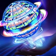 Flying Orb Ball Toy, Galaxy Hover Ball, Cosmic Fly Ball, Fidget Spinner, Hand Operated Orbit with RGB Led Light, Cool Spinning Outdoor Toys Gifts for 6 7 8 9 10+ Year Old Boys Girls Teens Adults, 1pc