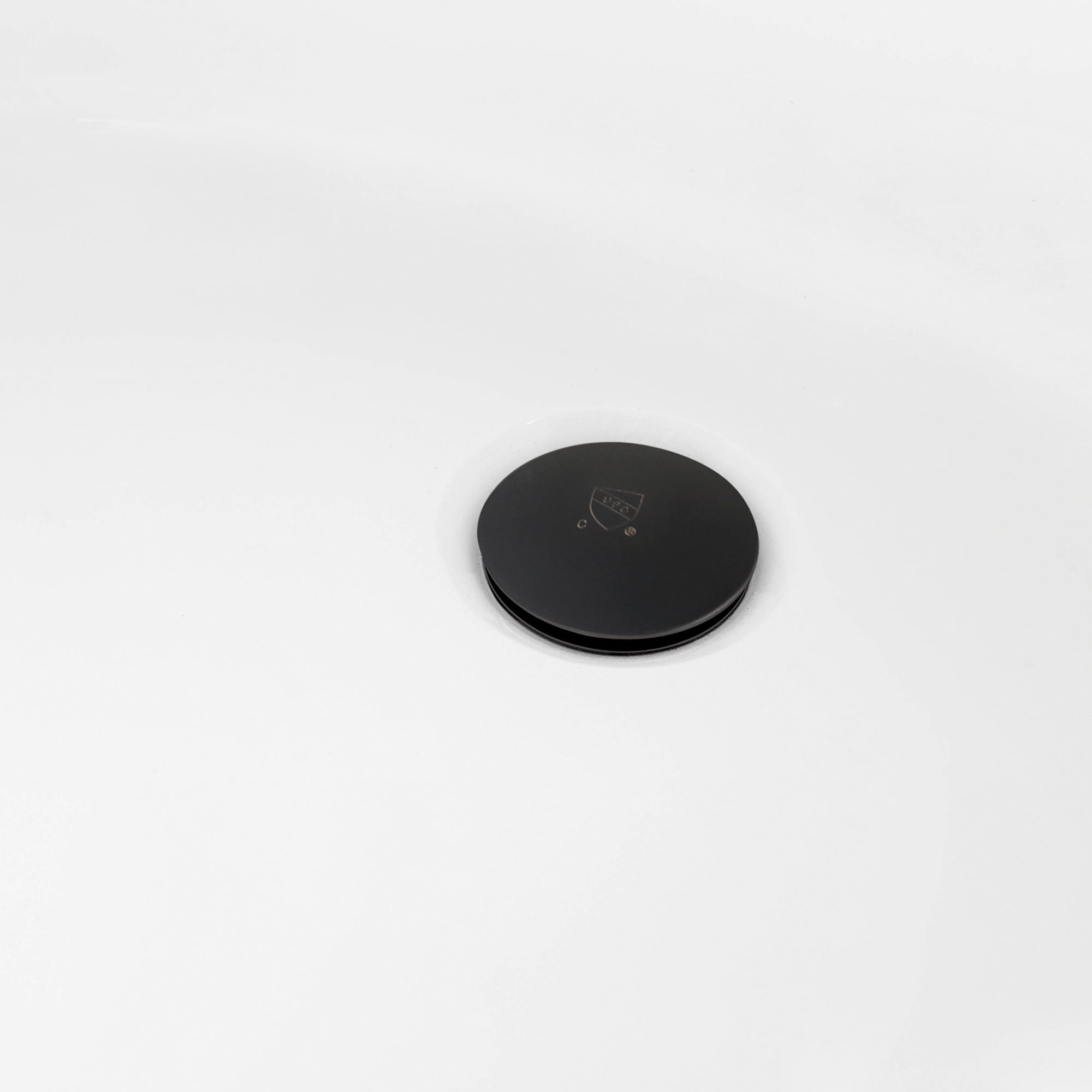 Kingston Brass VTDE713224C420 71-Inch Acrylic Oval Double Ended Pedestal Tub with Drain (No Faucet Drillings) in Glossy White/Matte Black