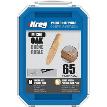 Kreg P-MICRO-OAK Micro Solid-Wood Pocket-Hole Plugs, Oak