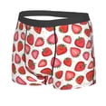 thumbnail image 5 of Goofa Hand Drawn Strawberry Printed Men's Boxer Briefs Underwear, Moisture-Wicking Underwear, Trunk,Soft and Breathable Cotton Underwear-Large, 5 of 9