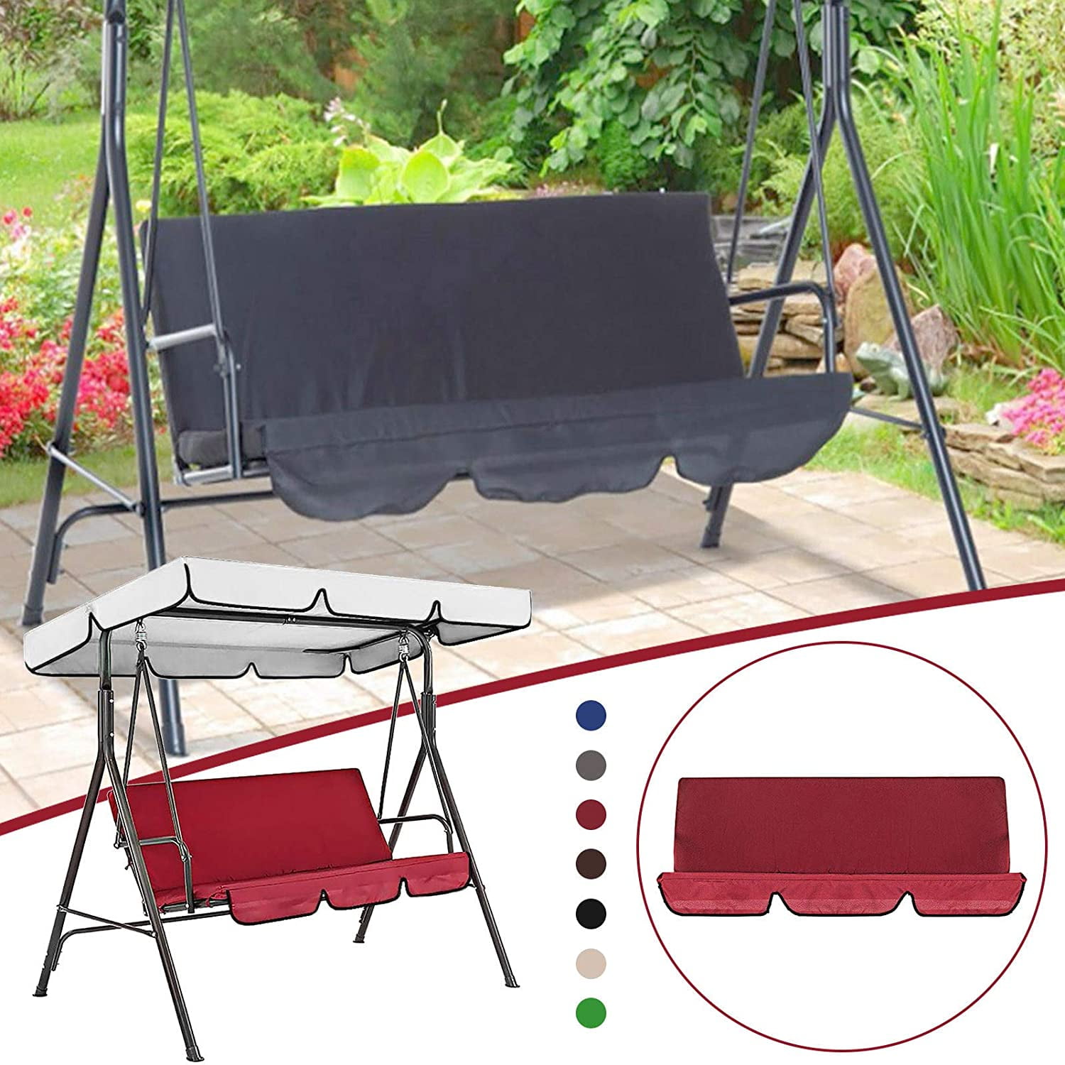 garden swing bench seat replacement