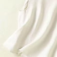 thumbnail image 6 of Women's Vest Sleeveless Cotton-Linen Plus-Size Loose-Fit Slimming T-Shirt - White/Red/Beige - M/L/XL/XXL | Yubnlvae (White | L), 6 of 6