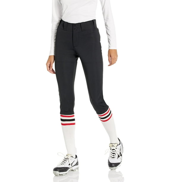 Pantalón de softball Mizuno Prospect para mujer negro de poliéster