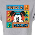 thumbnail image 3 of Disney - Music And Mickey - Juniors Cropped Cotton Blend T-Shirt, 3 of 5