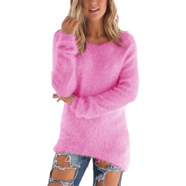 Women's 3/4 Sleeve Cable Knit Sweater - Loose Fit Crewneck Pullover For Casual & Office Wear