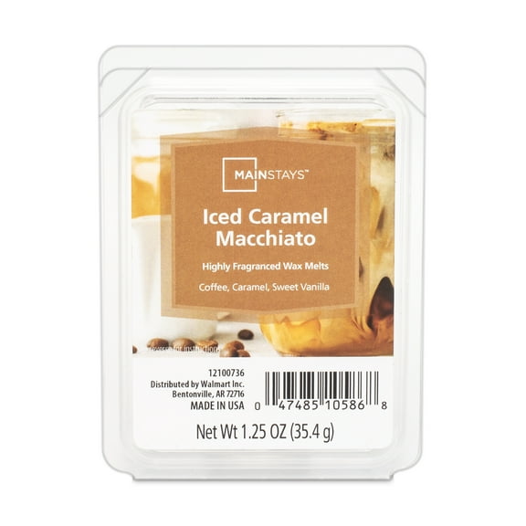 Mainstays Iced Caramel Macchiato Scented Wax Melt, 1.25 oz