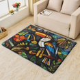 thumbnail image 2 of Toucan Rug & Home Decor - Tropical Birds Rugs for Entryway, Front Door Mat Indoor Entrance, Washable Rugs, 3x4 Rug, Non Slip Soft Small Area Rug, Colorful Mosaic Carpet & Room Decorations Y-&53, 2 of 7