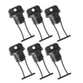 thumbnail image 1 of TABLZONE 6Pcs Boat Drain Plug Replacement Kit Black Plastic Secure Threaded Plug for Kayak Canoe, 1 of 8