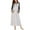 Light Heather Grey, variant on Ekouaer Ladies Modal Long Sleeve Sleepwear Casual Floor Length Night Dress