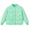 thumbnail image 2 of YUNAFFT Kids Button-Down Coat Solid Color Long Sleeve Casual Warm Jacket Everyday Style, 2 of 3