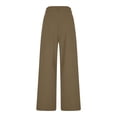 thumbnail image 4 of Tauxra Straight Leg Dress Pants for Women, Stretch Trousers for Office Business Casual, Functional Pockets Work Slacks, 4 of 9