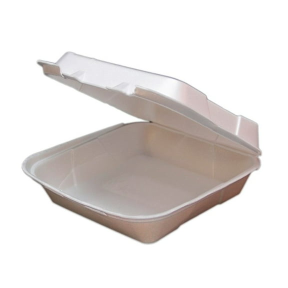 Ecopax RE883S 1 Compartment Take Out Container with U-Vent to Allow Steam to Escape, 8" x 8" x 3" | 200/Case