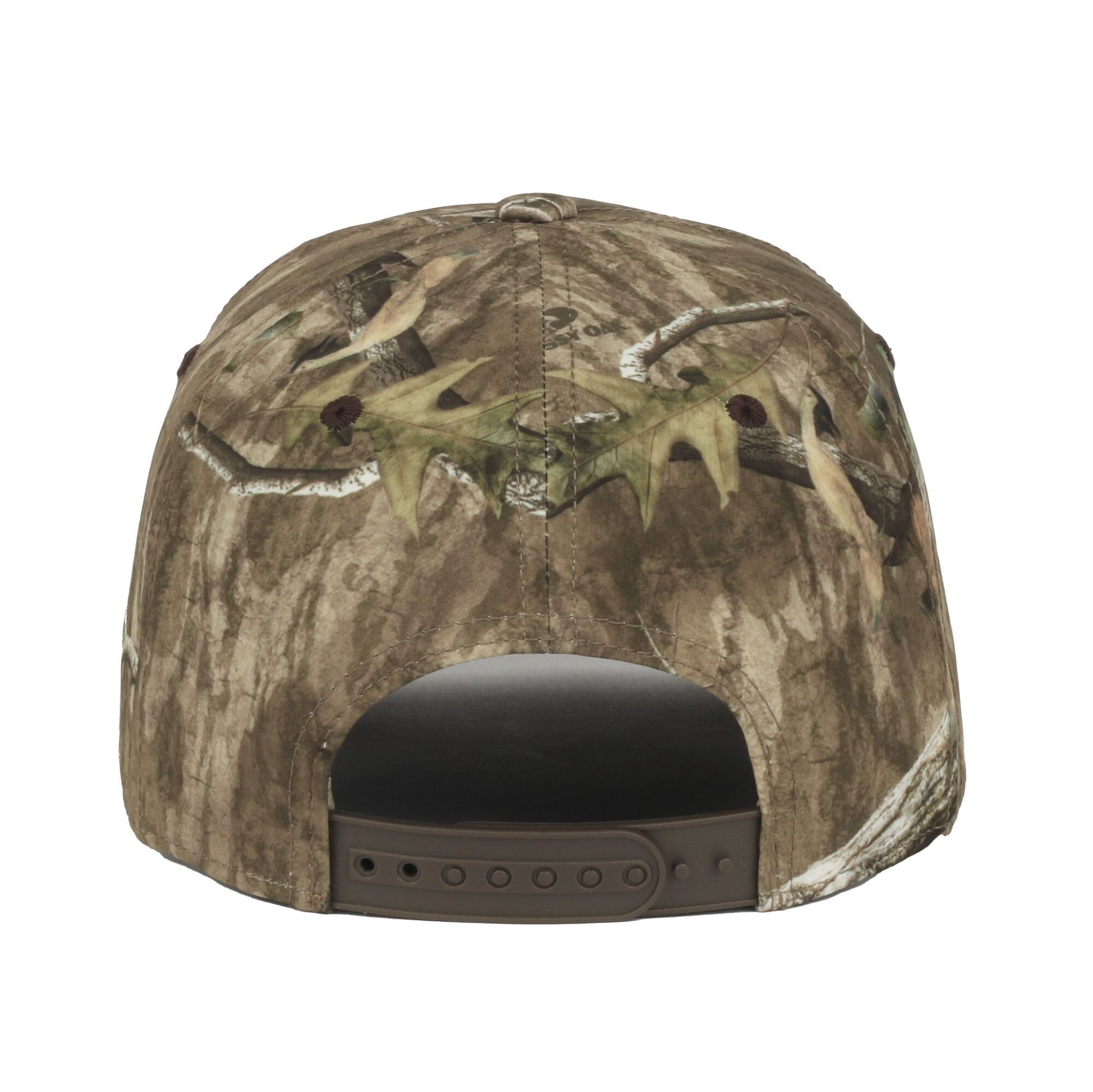 Mossy Oak® Structured Camo Hat, Pre-Curved Visor, Men's Adjustable Hunting Cap, One Size, Adult, Camo Green