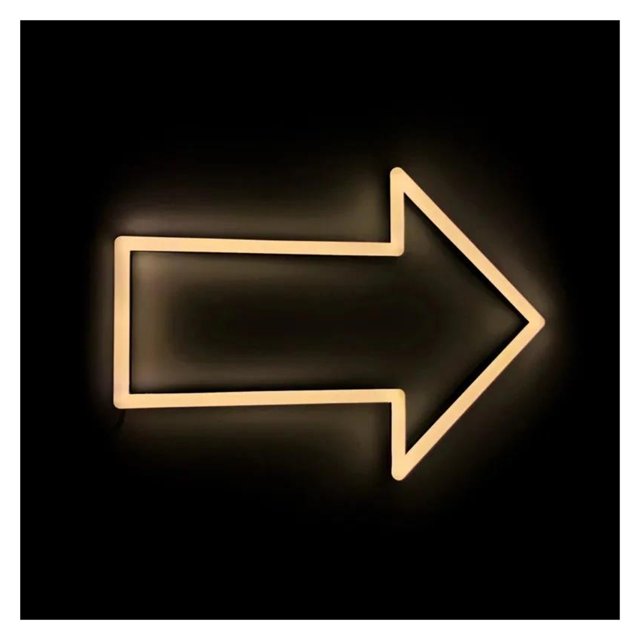 Letrero De Neón Con Luz Flecha Direccional Para Entrada Tienda Y Decoración Pared Sala Transmisión En Vivo