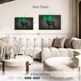 thumbnail image 4 of Elephant Stock Glowing Deer Wall Art - Horizontal Canvas Wall Art - Living Room Wall Decor - Animal Canvas - Gray And Teal Decor By Octavian Mielu - 30" x 20", 4 of 8