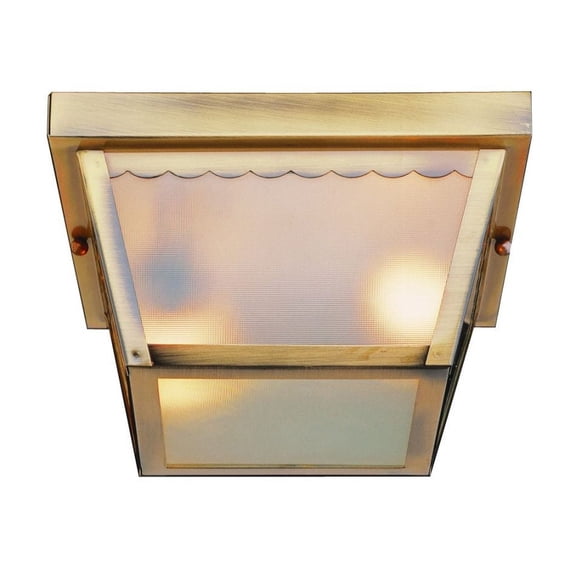 Trans Globe Lighting 4902 RT Two Light Down Lighting Outdoor Flush Mount Ceiling Fixture