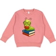 thumbnail image 2 of Inktastic Reading Bookworm Toddler Sweatshirt, 2 of 4
