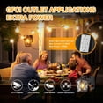 thumbnail image 3 of Porch Lights with Outlet, Dusk to Dawn Outdoor Light, Waterproof Anti-Rust Lantern Outside Light with GFCI Outlet Built-in, Wall Sconce Light with Plug for Front Door (Black with Gold Trim), 3 of 16