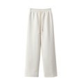 thumbnail image 3 of MGDXOX Waffle Knit Wide Leg Sweatpants Women Oversized High Waist Baggy Sweatpants Lightweight Breathable Flowy Lounge Pants White XL, 3 of 8