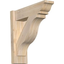 Ekena Millwork 5 1/2"W x 18"D x 18"H Funston Smooth Traditional Outlooker, Douglas Fir