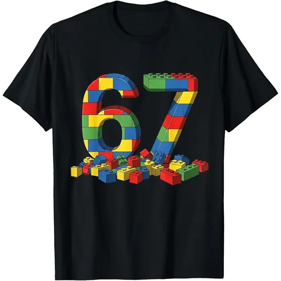 Number 67 Six Seven Meme Sixty Seven Gen Alpha Birthday Unisex T-Shirt, up to Size 5XL
