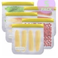 thumbnail image 1 of 5 Sacs de Congélation Étanches Extra Épais Durables Réutilisables pour Collations Fruits Voyage Organisation Maison, 1 of 4