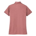 thumbnail image 6 of Yellow Rooster Womens Heathered Silk Touch Performance Polo Garnet Heather 3XL, 6 of 7